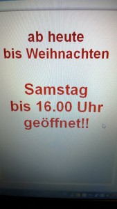Oeffnungszeit