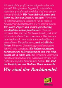 Plakat_Wir sind der Buchhandel